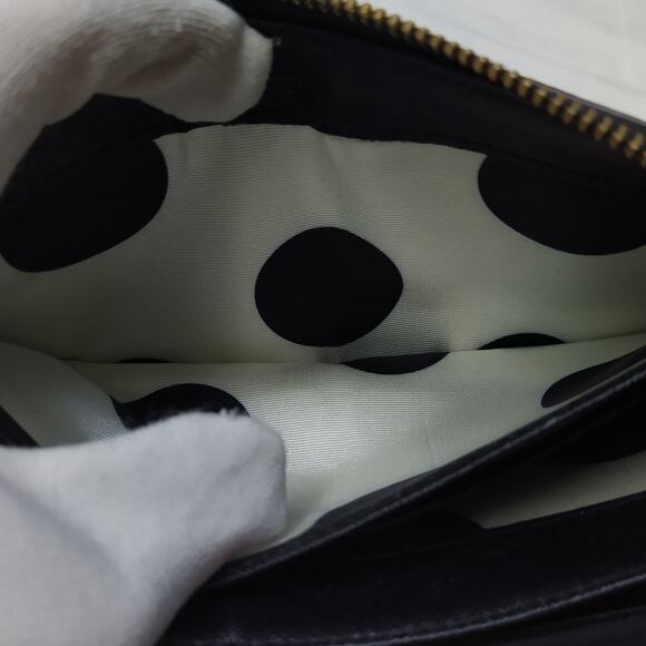 Kate Spade New York Black Leather Zip Around Credit Card Wallet - $178 - Picture 15 of 16